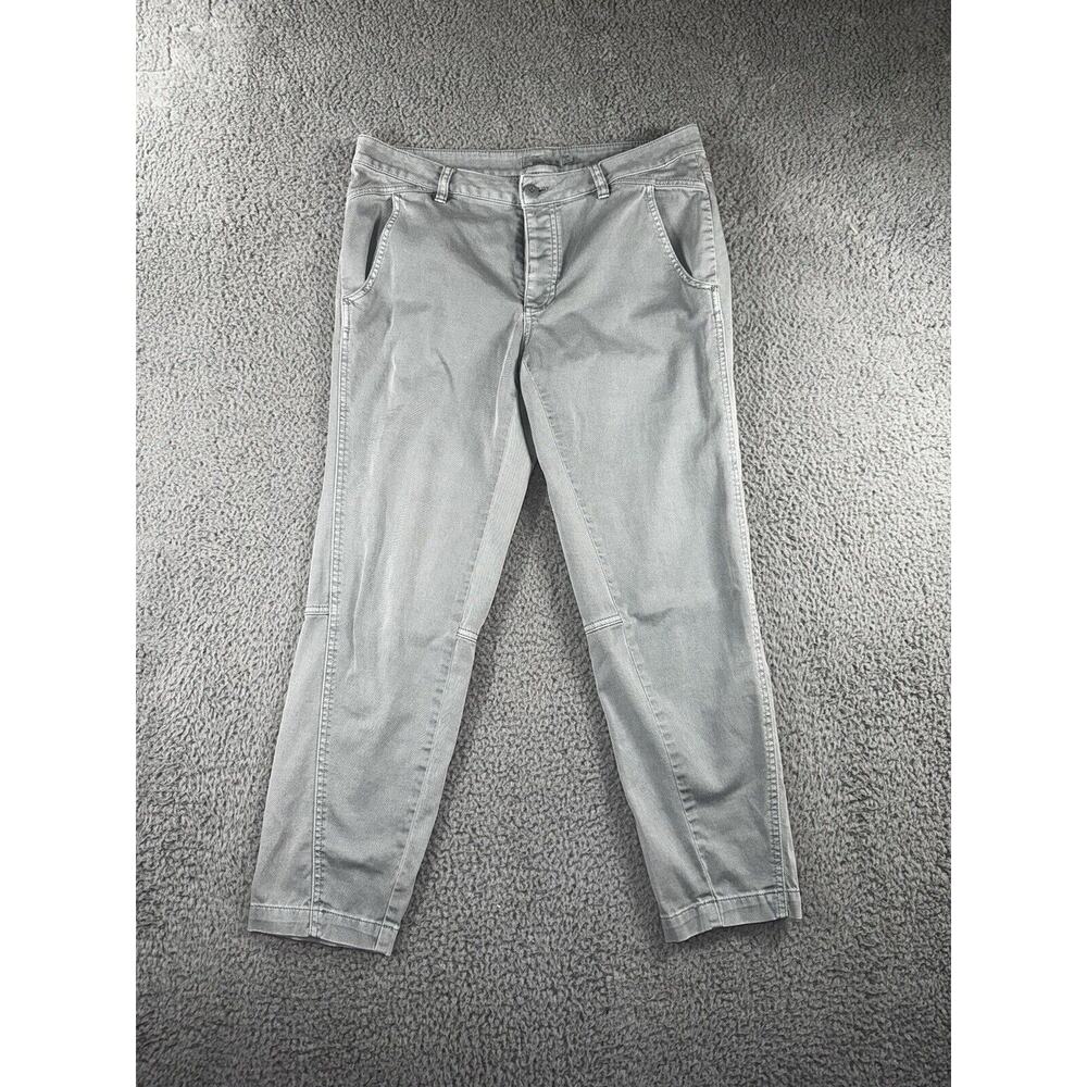 Prana Pants Women 10 Mid Rise Chino Utility Tapered Leg Jogger